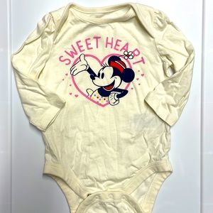 Baby Gap Disney Minnie Mouse long sleeve onesie